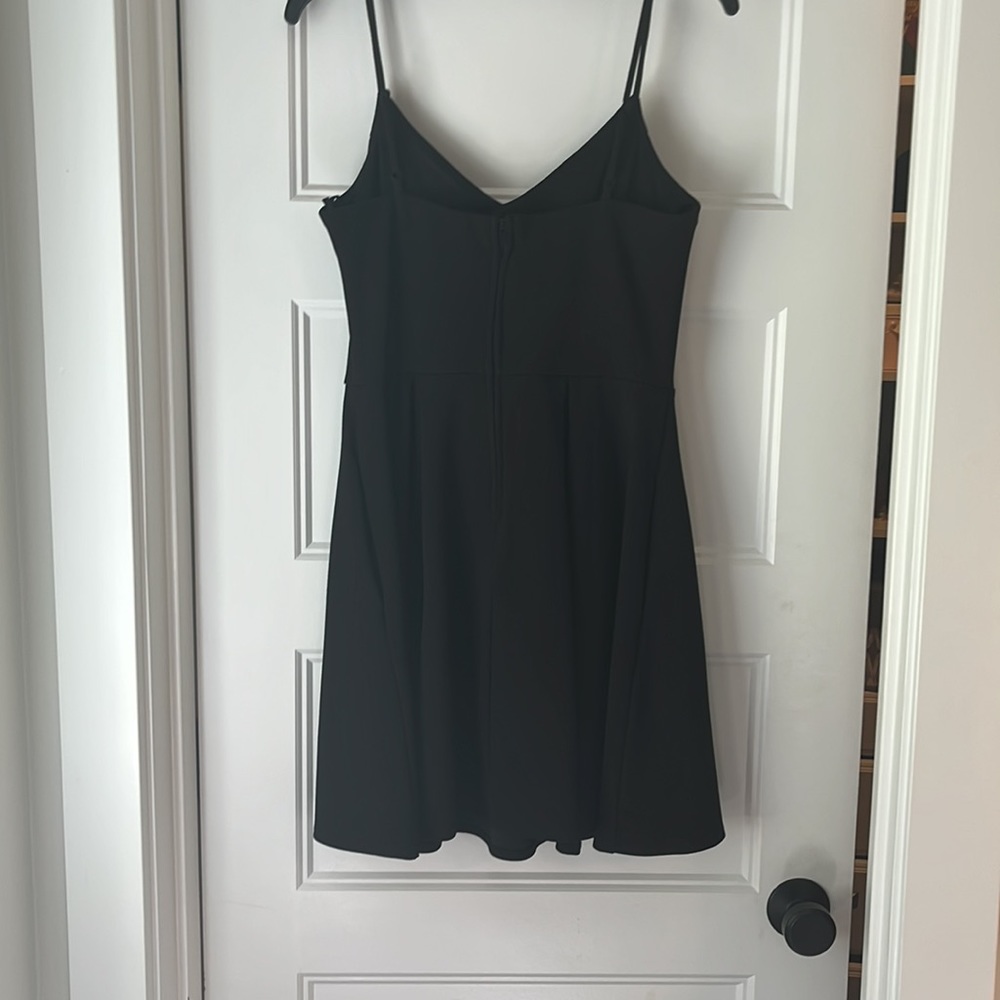 All black flowy formal dress